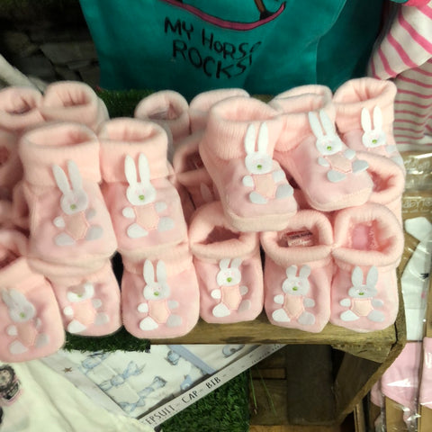 Bunny :Rabbit baby girl Booties