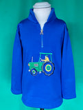 Tractor & Farmer Sweatshirt Navy & Royal Blue