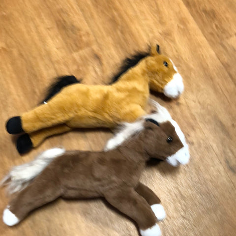 Plush lying down Horse